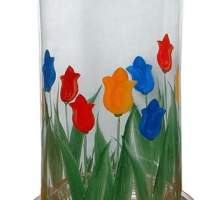 Vento leggero, motivo tulipano, 22x12 cm f. Giardino, decorazione