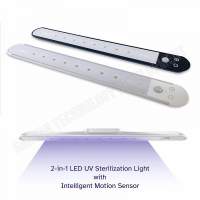 UVC fertőtlenítő lámpa 2 az 1-ben intelligens UV LED sterilizáló szekrényfény