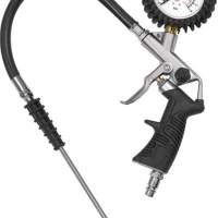RIEGLER manual tire inflation gauge, not calibrated, with gas station plug, DN 7.2