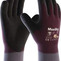 MaxiDry Zero 56-451 cold protection gloves, size 10 purple/black