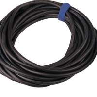 Rubber extension cable L.25m H07RN-F3x2.5mm2 black IP44 for inside and outside