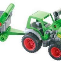 WADER tractor with fronts and tipping trailer, 1 piece