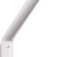 Coat hook 477.90.070 99 PA height 165mm width 22mm pure white with hat hook