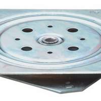 Pressure ball bearing plate 57x57mm height 10.5mm galvanized steel load capacity 50kg