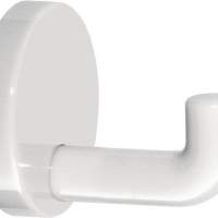 Single hook 477.90.045 99 PA D. 60mm pure white as a wall hook