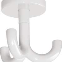 Triple hook 477.90.050 97 PA D.50mm light gray rotatable for ceiling mounting