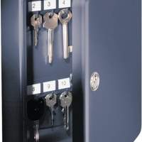 Key box Key box Height 255mm Width 200mm Depth 75mm 24 hooks black
