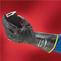 Handschuhe EN388/374 Kat.III AlphaTec 58-270 Gr.9 Nylon mit Nitril schwarz 12 Paar