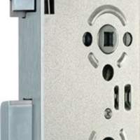 Room door mortise lock, PZW 20/ 55/72/8 mm, DIN left, silver, round, class 3