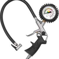 Manual tire inflation gauge, standard design, not calibrated, with lever connector, DN 7.2