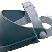 Head mount with forehead protection made of PP, holder for standard protective screens