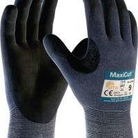 Cut protection gloves MaxiCut Ultra 44-3745 size 7 blue/black, 12 pairs