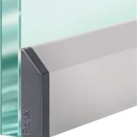 PLANET door seal KG-SM-Set 1-sided L 709mm Al silver colored anodized glass doors