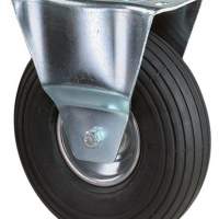 Fixed castor diameter 200mm load capacity 75kg air wheel plate 135x105mm